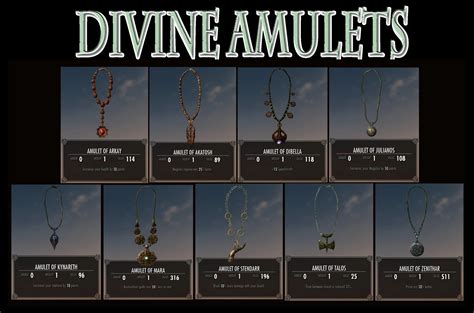 Harness the Energy of the Gods with Divine Amulets in Skyrim